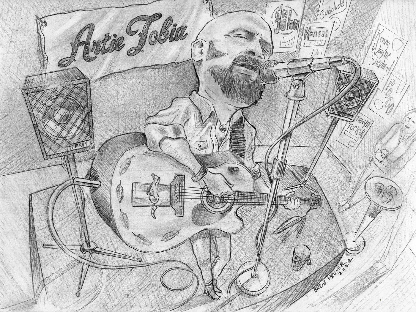 Artie Tobia caricature