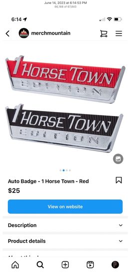 1 Horse Town — Instagram