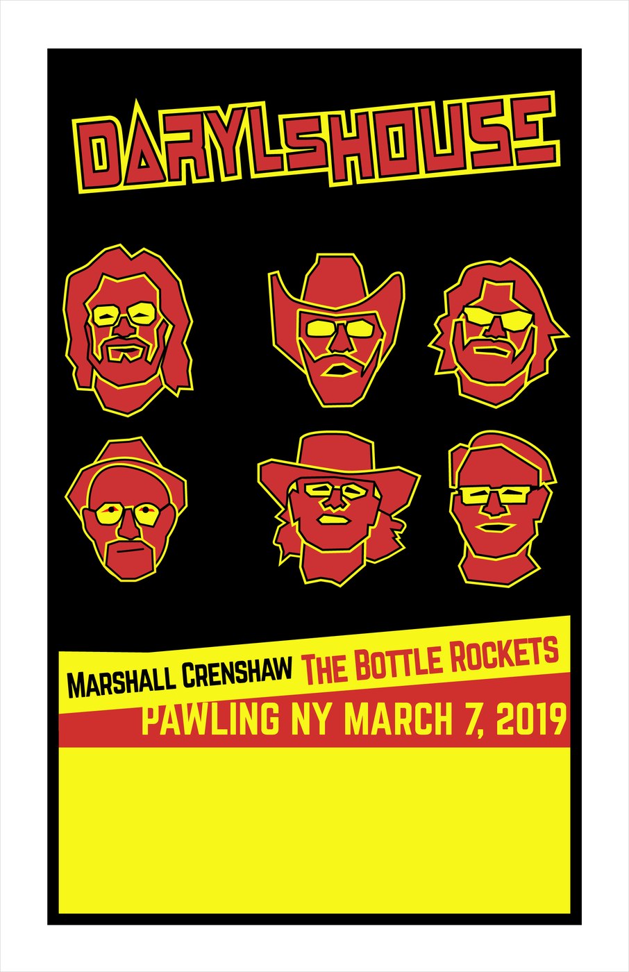 Bottle Rockets gig poster