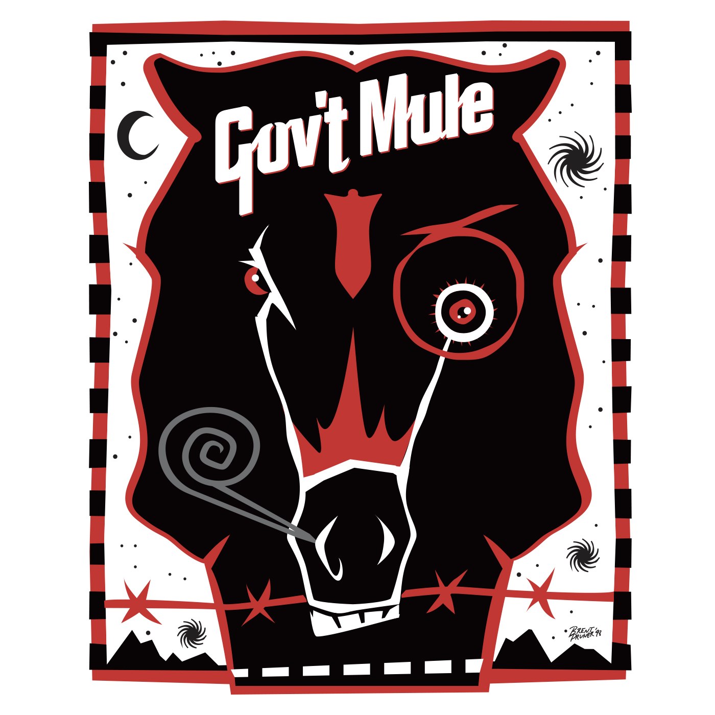 Gov't Mule — Tri Horse logo graphic