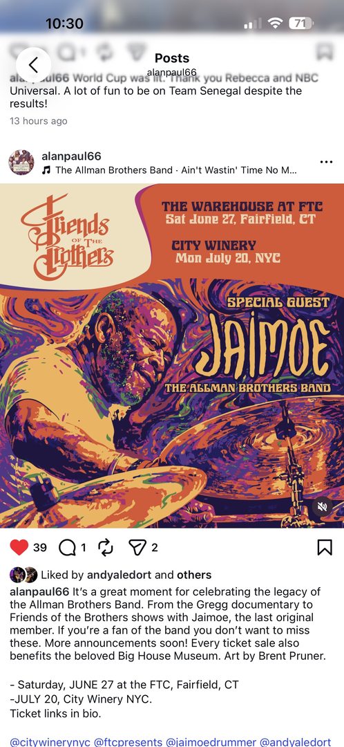 Jaimoe Instagram post